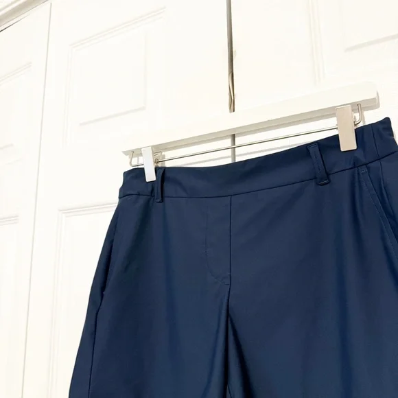 Spanx Sunshine Shorts Size Large 6” UPF 50+ Navy Blue Swim Golf Sporty Pull On - Picture 2 of 7